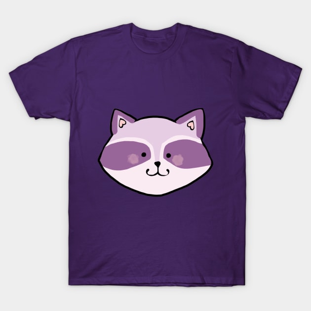 Violet Raccoon Vivi T-Shirt by Katatomicart